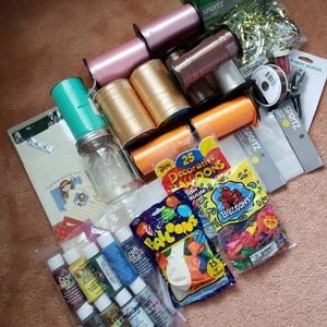 Party and Crafts Supplies Lot